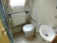 narrow boat bathroom