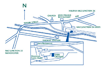 Map of Sowerby Bridge canals